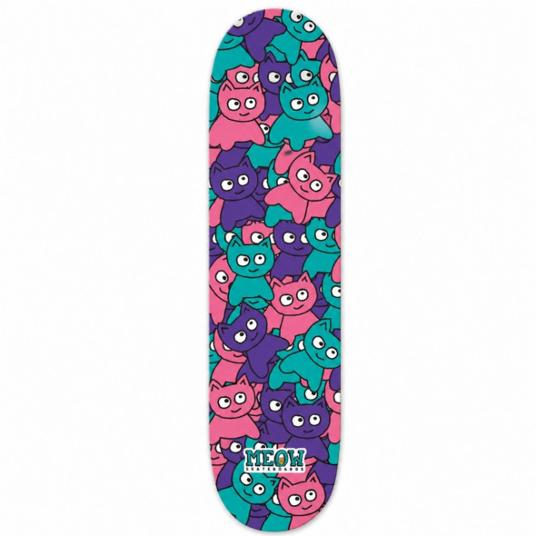 Дека для скейтборда Meow Skateboard Sticker Pile 8.0